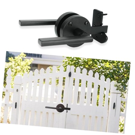 Highcool Dual-Sided Gate for Wooden Fence Swinging Door with Self-Locking Mechanism, Perfect for Wood, Pool, and Garden Backyard Fences.