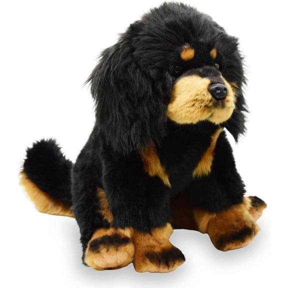 Realistic Tibetan Mastiff Dog Stuffed Animal Plush Toy, Lifelike Dog Plushies, Simulation Animal Doll