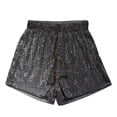 thumbnail image 6 of Shorts for Women Sequin High Waist Drawstring Metallic Hot Pants Sequin Glitter Festive Sparkly Bottoms, 6 of 6