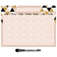 thumbnail image 1 of Autocollant Calendrier Mensuel Effaçable à Sec / Amovible & Réutilisable / Marqueur Magnétique à Pointe Fine Inclus (9 x 12 Pouces, Rose & Or), 1 of 15
