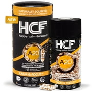 HCF A20 Microbead Brain Supplement + Multi-Vitamin - Calm, Focus, Mood, Memory, Alertness, Attention, Vision, Blue Light, Sleep, Immune System, 20 Premium Nootropic Nutrients & 7 Advances Technology