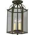 thumbnail image 2 of Flat Glass Three-Light Foyer Pendant, 2 of 4