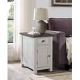 thumbnail image 2 of Martin Svensson Home Monterey, Table d'Appoint, Blanc avec Dessus Gris, 2 of 2