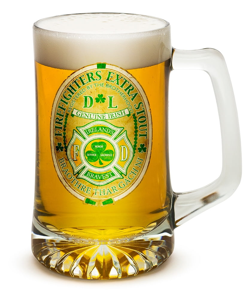 Beer Mugs with Handles “ Irelands Bravest 25 oz Tankard Beer Mug “ Firefighter Gifts for... by