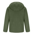 thumbnail image 5 of Mens Polar Fleece Hoodies Zip Up Long Sleeve Solid Color Hooded Warm Jacket with Pockets for Men Winter Coats (Green 3XL), 5 of 5