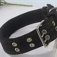 thumbnail image 6 of Pet Collar Dog Chain Dog Strap Exquisite Adjustable Leather 4 Layers Thick for Middle-Large Dog Pet Supplies Black L, 6 of 6