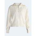 thumbnail image 5 of Free Assembly Women's and Women's Plus Quarter Zip Sweater, Midweight, Sizes XS-4X, 5 of 5