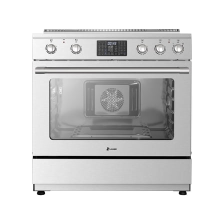 Lanbo 36 inch 5 Burners Freestanding Electric Range with Convection, Air Fry, Rotisserie