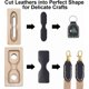 thumbnail image 4 of 2 troqueles para cortar cuero (2 estilos): Molde para cortar llaveros de cuero, troqueles para cortar formas en cuero, troquel perforador de madera, troquel para cortar cabezas de correas., 4 of 6