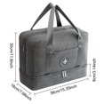 thumbnail image 3 of Bolsa de deporte Separación en seco y húmedo Bolsa de natación Bolsa de viaje impermeable Bolsa de lavado para gimnasio, piscina, playa, vacaciones-gris JFHHH pequeña, 3 of 5