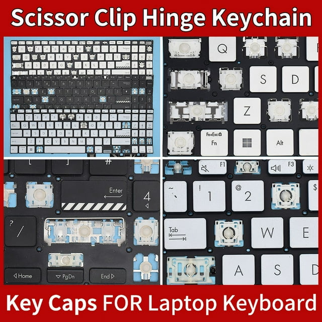Replacement Keycap Key cap &Scissor Clip&Hinge For ASUS Vivobook Pro 15 M3500 K3500 M6500 K571GT K571 16X M7600 N7600 Keyboard 2 Keycap