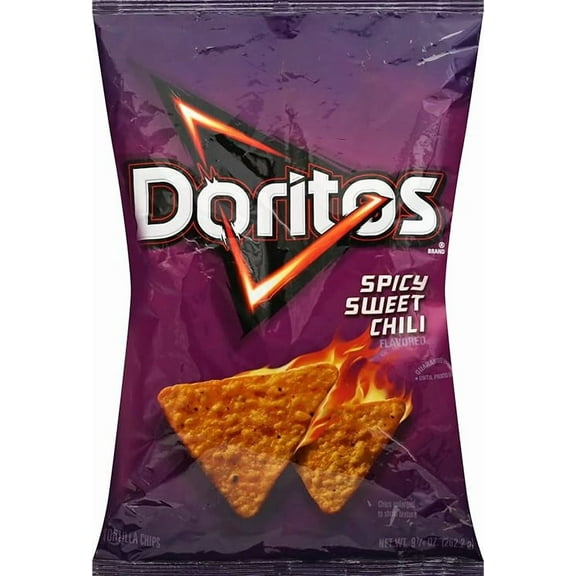 Pack of 2 Doritos Chips Spicy Sweet Chili Bag, 9.25 Oz