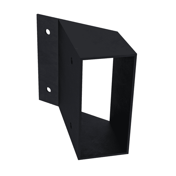 Steel 2x4 Pergola Angle Bracket for Adding Diagonal 2x4 Rafters to Corner/Triangle Pergolas (1-Pack)