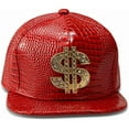 thumbnail image 2 of Hip Hop Hat,Flat-Brimmed Hat,Rock Cap,Adjustable Snapback Hat for Men and Women, 2 of 9
