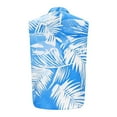 thumbnail image 4 of Nmnitkp Tank Tops Men Sleeveless Hawaiian Print Front Shirt for Men,High-Quality Fabric Mens Tank Top Button Down Shirts Sky Blue,XL, 4 of 5