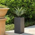 thumbnail image 1 of Luxen Home Smooth Gray Finish Tall MgO Planter  Large, 1 of 1
