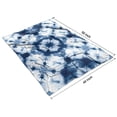 thumbnail image 4 of Blue White Tie Dye Mandala Pattern Blanket,Comfortable Soft Flannel Throw Blanket,All Season,Warm Lightweight Blankets for Sofa Bed Couch Living Room Chair,40"x50", 4 of 4