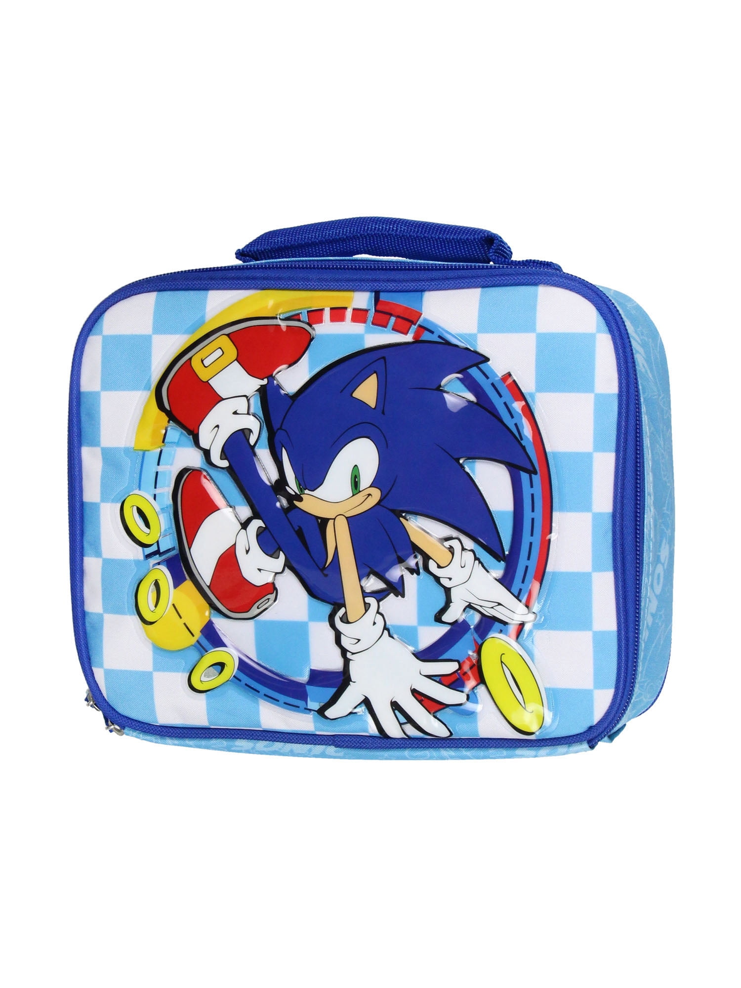 Sonic The Hedgehog Lunch Box Kickin' It Insulated Kids Lunch Bag Tote For Hot And Cold Food, Drinks, And Snacks 10"