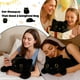 thumbnail image 5 of Almohada suave con forma de gato negro pesado SQEQE, 35 cm, 0,8 kg, 5 of 8