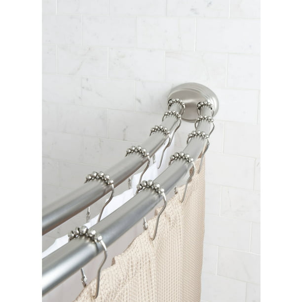 Better Homes Gardens 50 X 72, Dual Curved Shower Curtain Rod