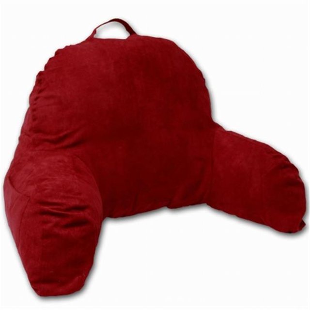 Oreiller d'Appui-lit en Microsuède - Rouge - Oreiller d'Appui-lit pour Lecture