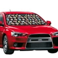 thumbnail image 2 of Kdxio Colorful Retro Tape Print Front Windshield Sun Shade,Folding Auto Sunshade for Car Truck SUV-Small, 2 of 7