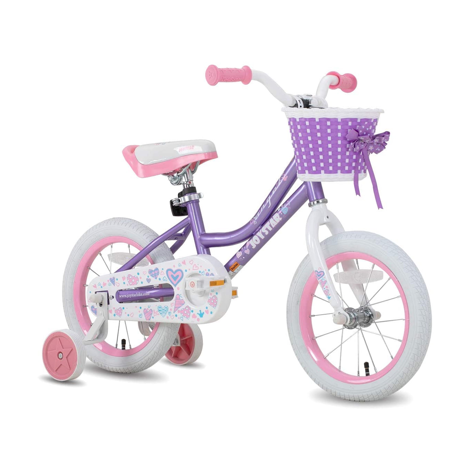 JOYSTAR 16 Inch Girls Bike with Training Wheels for 4 5 6 7 Years Old Kids Gift 
