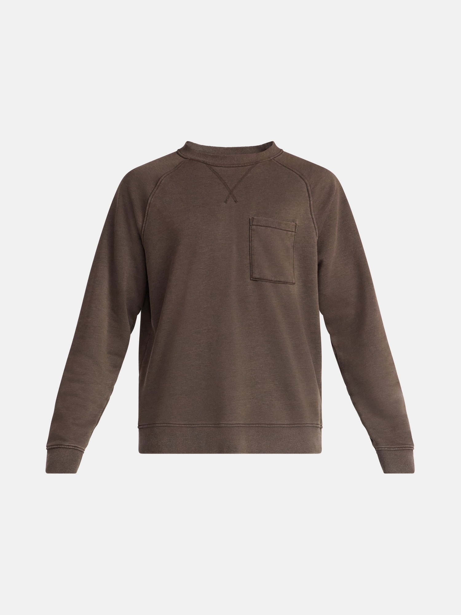 No Boundaries Crewneck Sweatshirt with Long Sleeves, Men's & Big Men's