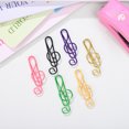 thumbnail image 5 of CIMAXIC paper clips 100Pcs Musical Note Paperclips Colorful Paper Clips Musical Note Clips Metal Paperclips,1.57"X0.59"X0.2", 5 of 5