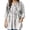 Gray, variant on GIPQJK Plus Size Tops for Women 3/4 Sleeve Round Neck Loose Shirts Basic Floral Tunic Tops Casual Lightweight Blouses with Pockets,Dark Blue XL
