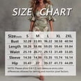 thumbnail image 6 of Morttic Women's Ruched Waist Floral Maxi Dress – V-Neck Puff Sleeve, Ruffle Hem Bodycon, Trendy Wedding Guest & Cocktail Gown Green，S, 6 of 6