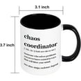 thumbnail image 2 of Modwnfy Chaos Coordinator Mugs Gifts, Office Coordinator Mugs, Office Gifts for Coworkers, Boss Mugs, Christmas Birthday Gifts, White & Black 11 fl oz Coffee Mugs Ceramic Mugs, 2 of 8
