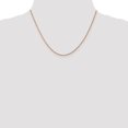 thumbnail image 6 of Auriga Fine Jewelry 14K Rose Gold 1mm Singapore Chain Necklace 18inch for Women, 6 of 6