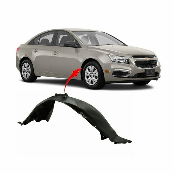 DCP Front Passenger Side Fender Liner For 2011-2016 Chevrolet Cruze GM1249226