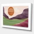 thumbnail image 3 of Designart ' Abstract Landscapes With Mountain River and Moon ' Modern Canvas Wall Art Print, 3 of 4