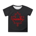 thumbnail image 1 of XDZJLR Tee-Shirt Fille Manches Courtes Été Col Rond Coupe Décontractée Basique Noir 10-11 Ans, 1 of 4