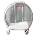 thumbnail image 2 of Wheeled Pet Carrier, Silent Moving Practical Cat Trolley Case  for Bathing, 2 of 8