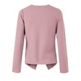 thumbnail image 3 of Doublju Women's Casual Long Sleeves Side Pocket Open Front Blazer Jacket with Plus Size, 3 of 4