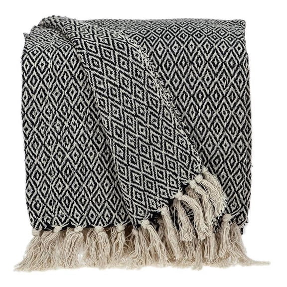 Parkland Collection  52 x 67 in. Sasha Casual Woven Handloom Throw - Beige