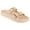 Tan, variant on FOAMWALK Womens' Sandals - Comfortable Double Buckle Beach Slides, Everyday Women's Slide Sandals
