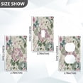thumbnail image 2 of Light Switch Cover Switch Plate Outlet Cover Plug Cover for Electrical Toggle Switch Retro Pink Flowers Pattern, 2 of 6
