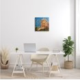 thumbnail image 2 of Safari Lion Abstract Shape Collage Blue Orange Animals & Insects Gallery-Wrapped Canvas Print Wall Art, 17x17, 2 of 6