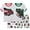 Dinosaur+Fire Truck, variant on WIBACKER Toddler Boys Pajamas Short Sets Excavator Cotton 4 Piece Vehicle Pjs Sleepwear Summer Clothes Kids Jammies 2-9Y