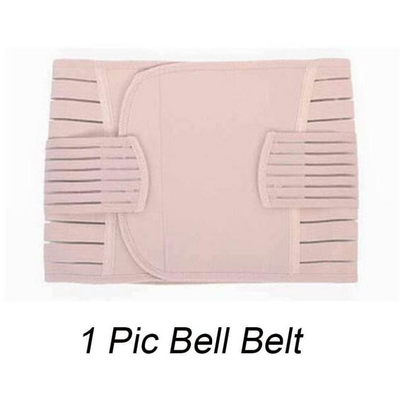 3 In 1 Postpartum Support-pregnant Women Recovery Belly/waist/pelvis Belt Maternity Care Abdomen Shapewear Slimming Girdle (1PCS Belly Blet,M 45-53KG)