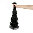 thumbnail image 4 of 8 Pcs Clip in Hair Extensions, Hair Wave Straight Hair Clip in Hair Extensions 24/26 Inchs, 4 of 7