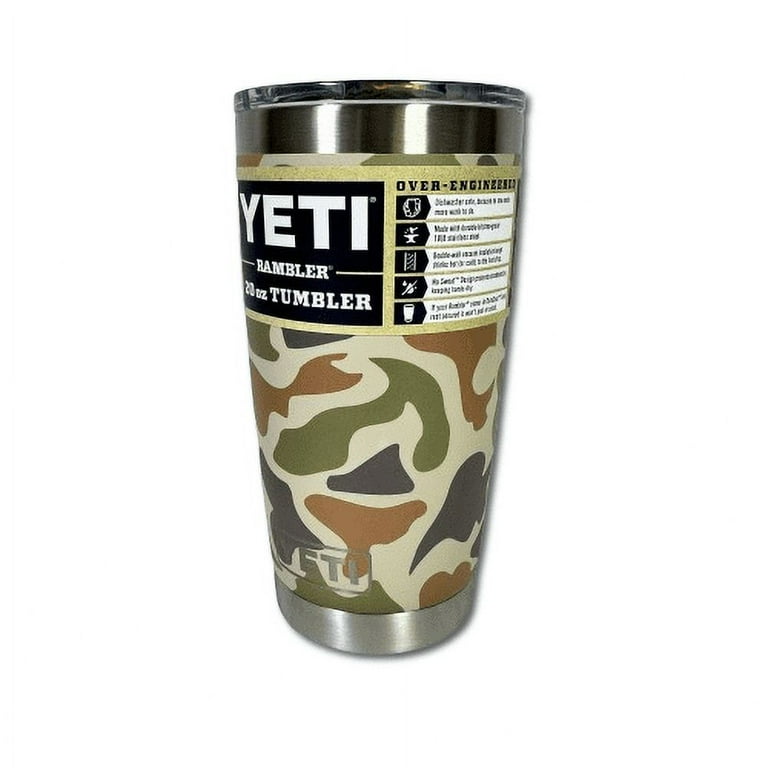 YETI Rambler 20oz Tumbler, Stainless Steel - Tan Camo