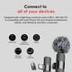 thumbnail image 4 of Micrófono inalámbrico Mini Mic Pro para iPhone, iPad, Android, micrófono Lavalier para grabación de vídeo, paquete de 2 micrófonos para iPhone, grabación nítida con USB-C para micrófono Podcast, ASMR,, 4 of 5