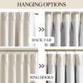 thumbnail image 4 of Windowss 84 inch for Living Room Bedroom Thermal Insulated Pinch Pleat Drapes with Hooks 2 Panel 40"Wx84"L designed forNatural Full Light Blocking Curtains Linen Blended Darkening Curtains, 4 of 11