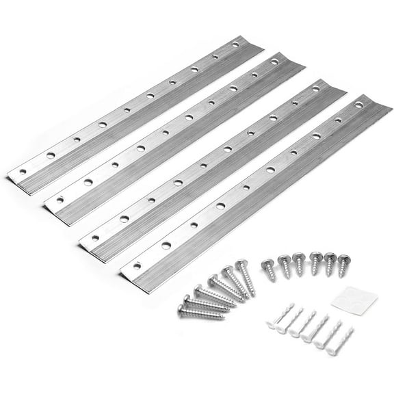 Picture Hang Solutions 50-lb Capacity 10-inch Flare Aluminum Cleat Hangers for Heavy Duty Picture Hanging on Drywall, Plaster, and Wood Panel Walls 2 Pairs Per Pack