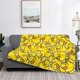 thumbnail image 2 of Fotbe Ducky Cartoon Animal Yellow Manta de Franela con Estampado, Manta Ultrasuave para Cama, Sofá, Auto, Hipoalergénica y Antibolitas-50"x40", 2 of 6